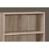Monarch Specialties Bookshelf, Bookcase, 4 Tier, 36"H, Office, Bedroom, Laminate, Brown, Transitional I 7477